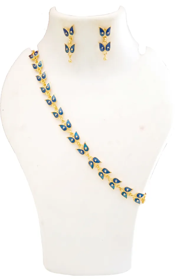 Assamese_Traditional_Blue_Dhan_Galpata_Choker_Jewellery_Set_For_Women